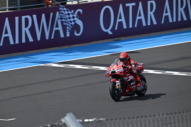 Marc M�rquez, durante el Sprint del GP de Hungr�a de MotoGP 2026.