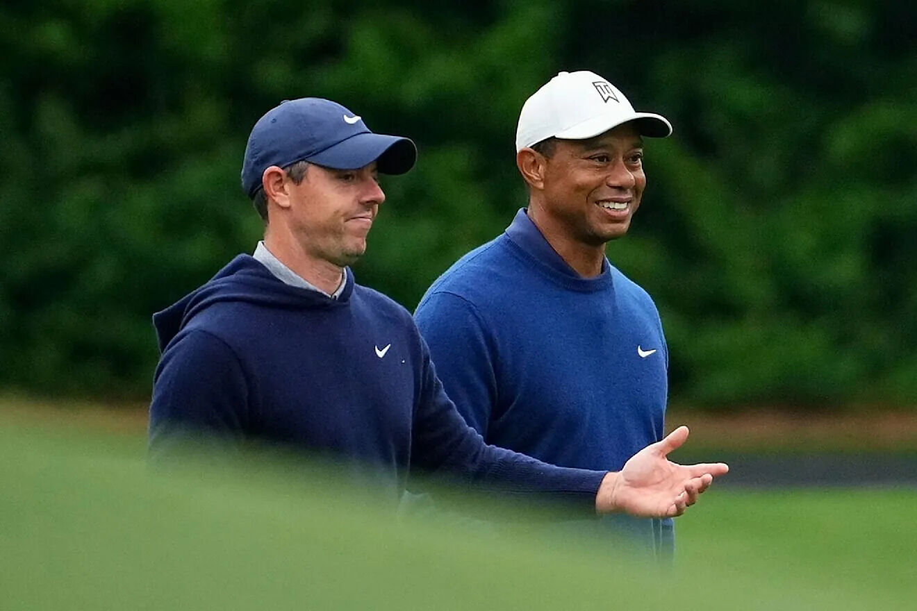 Rory McIlroy and Tiger Woods