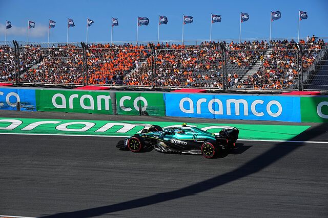 Fernando Alonso durante la FP3 del GP de los Pa�ses Bajos.