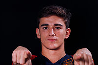 Gavi, durante el Mundial de Qatar