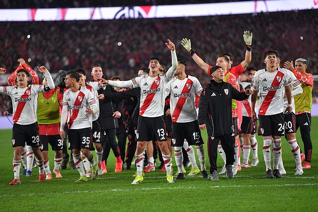 Los jugares de River celebran el pase a la final