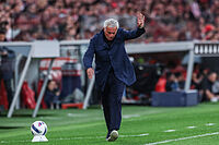 Jos� Mourinho, en su �ltimo partido del Benfica