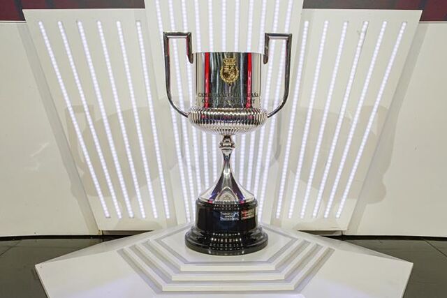 Una imagen del trofeo de la Copa del Rey.