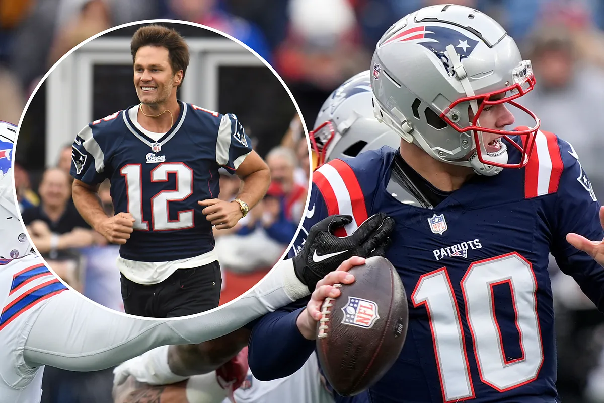Tom Brady was severely threatened by the current quarterback of the New  England Patriots, Drake Maye, who is entering his second year in the NFL |  Marca