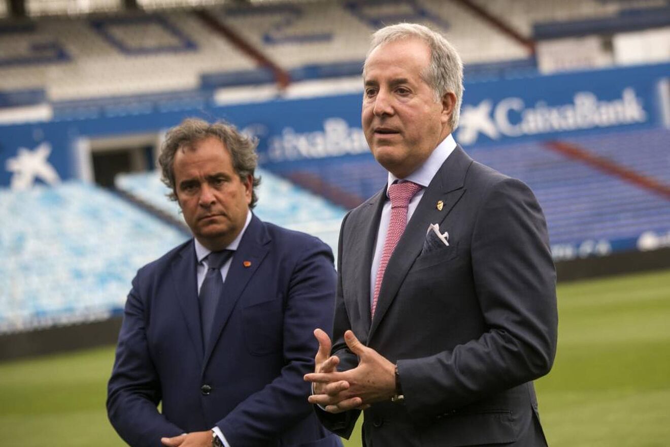 Jorge Mas en su presentaci�n como presidente del Real Zaragoza