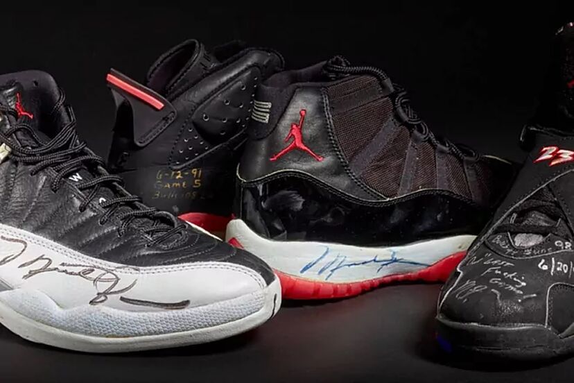 michael jordan shoes sold at auction