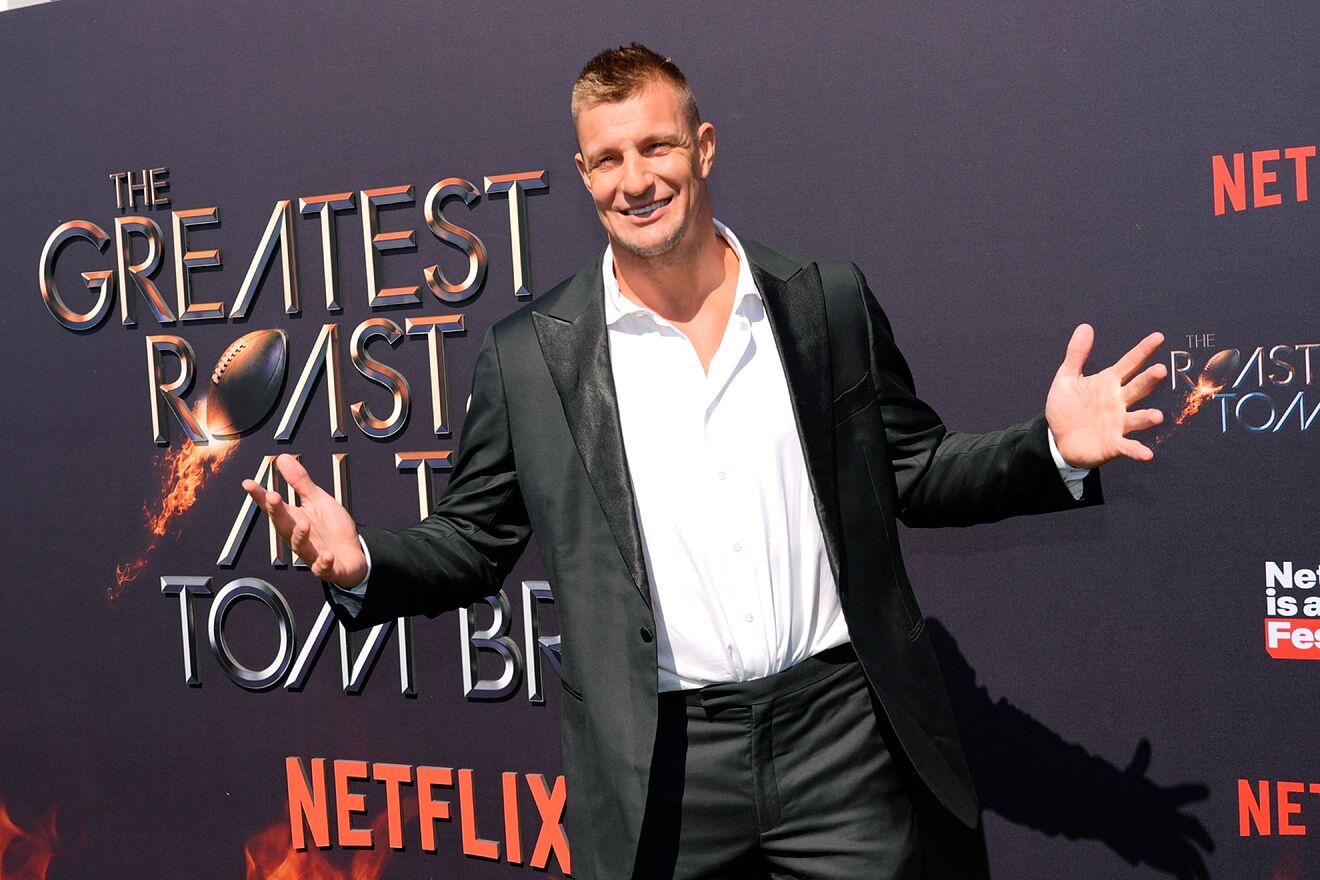 Retired NFL player Rob Gronkowski poses at "The Greatest Roast of All...