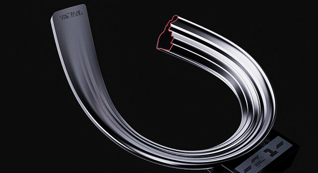 As� es el trofeo Monumental de Pininfarina, el ganador para el GP de Espa�a de F1 en Madring.