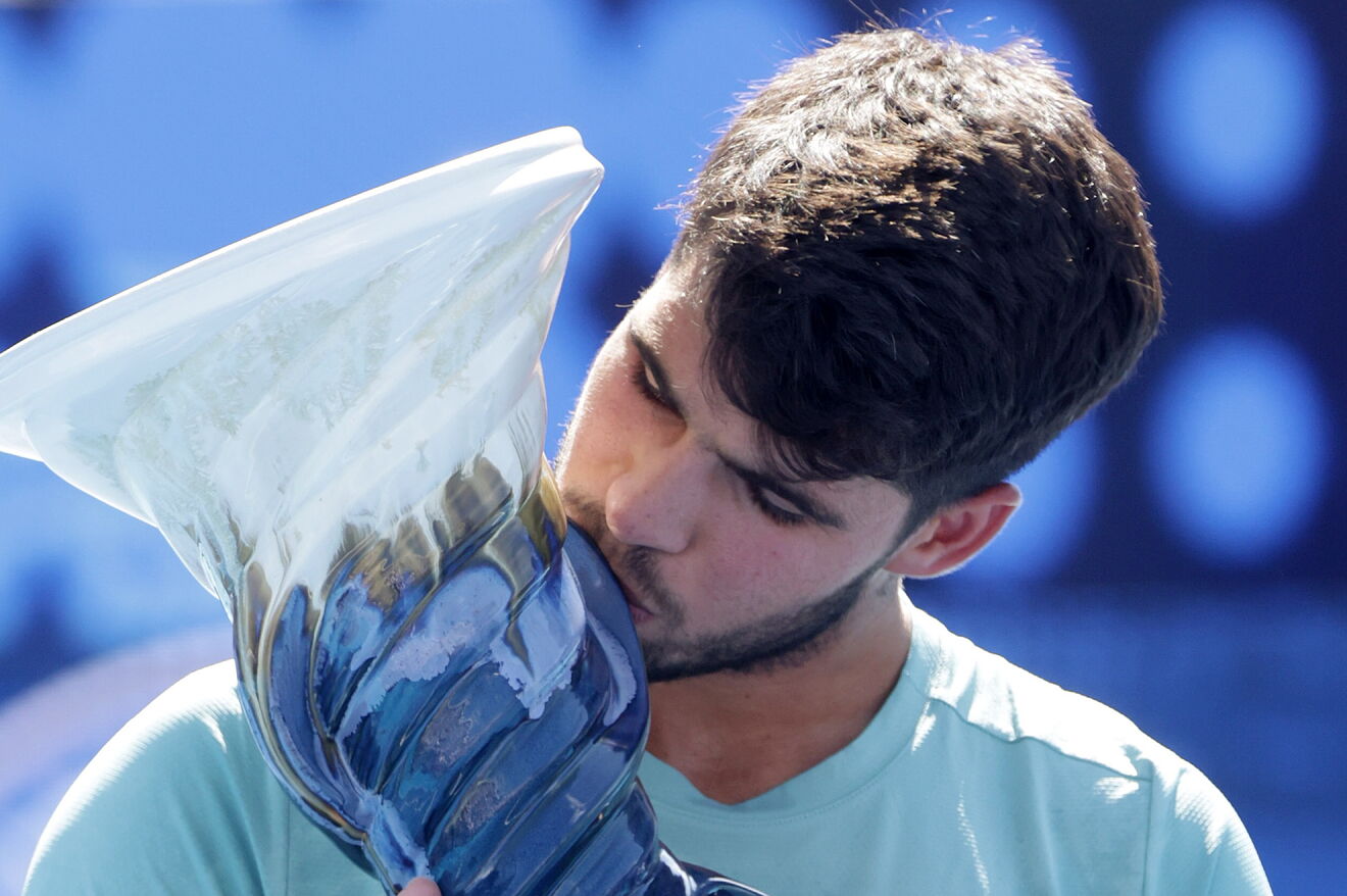 MASON (United States), 18/08/2025.- Carlos lt;HIT gt;Alcaraz lt;/HIT...