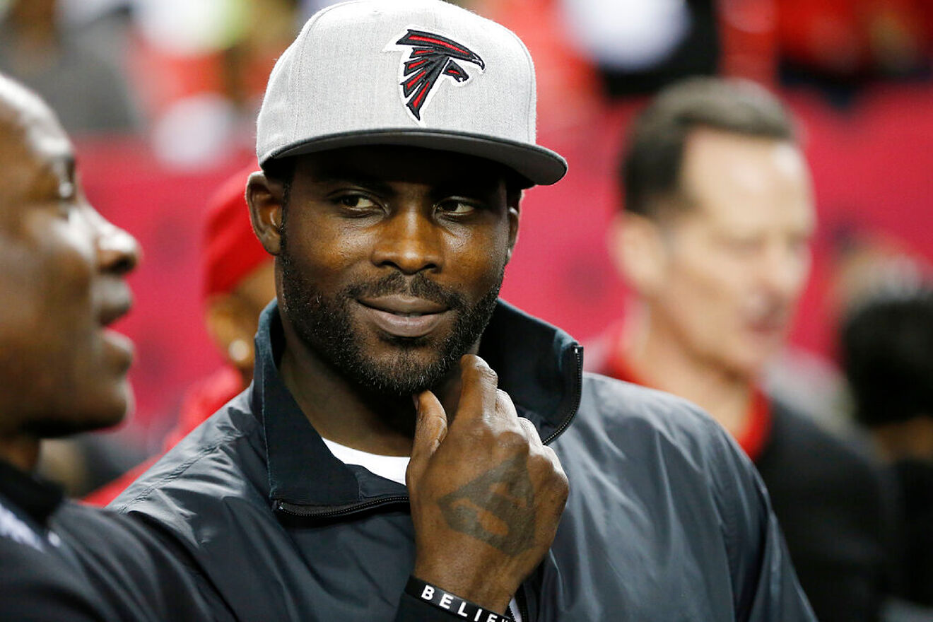 Michael Vick in his days with Atlanta