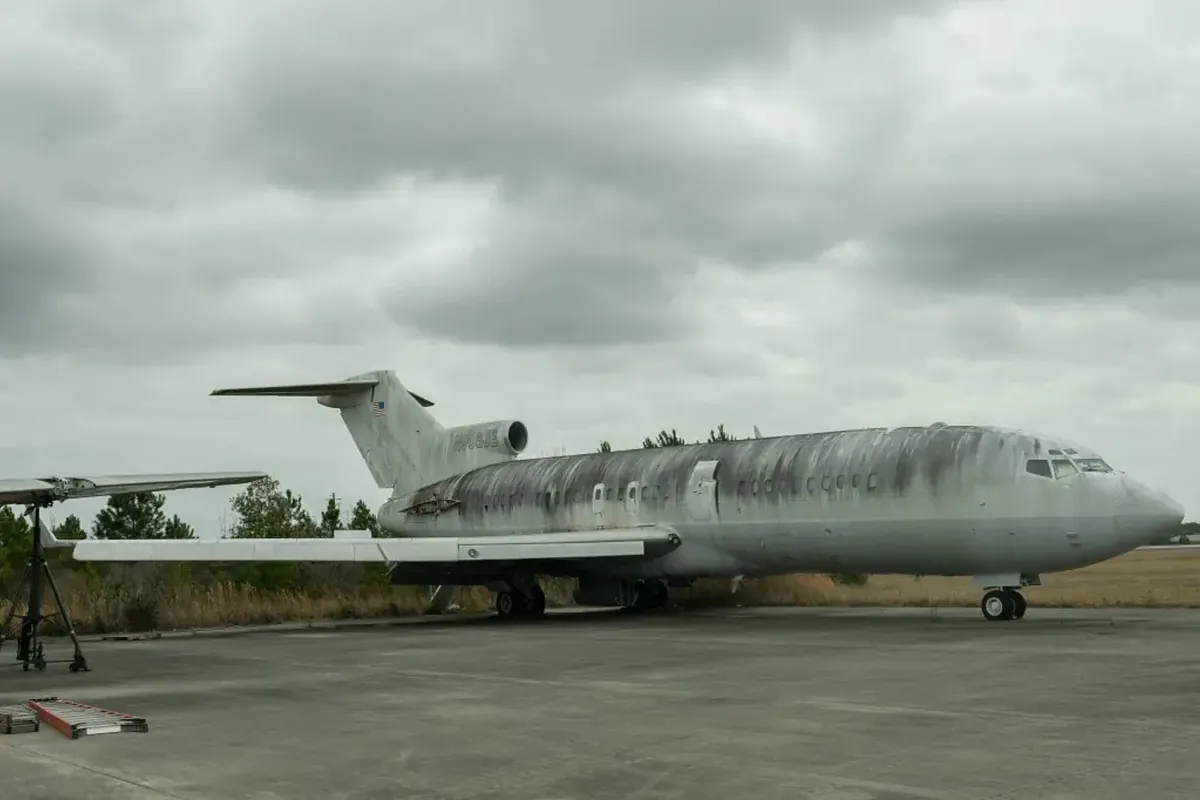 The decaying skeleton of Jeffrey Epstein's 'Lolita Express' plane still holds dark secrets of sexual abuse