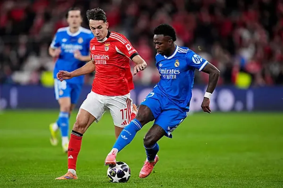 A stunning goal from Vinicius puts Real Madrid on course for qualification