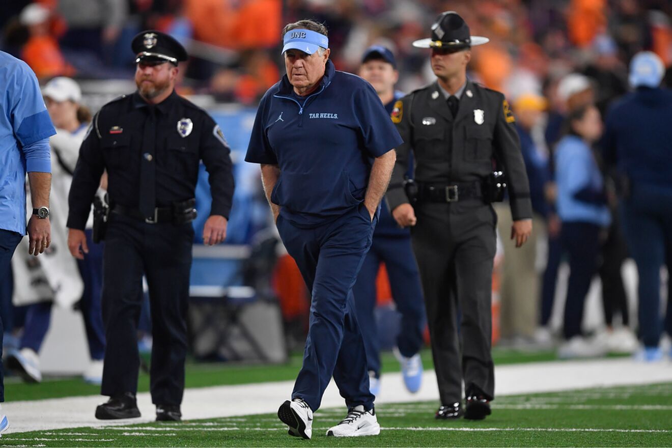 North Carolina head coach Bill Belichick