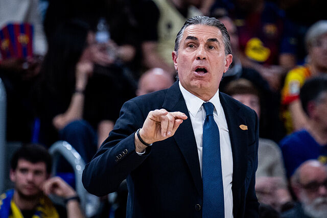 Sergio Scariolo en un partido de la Liga Endesa.