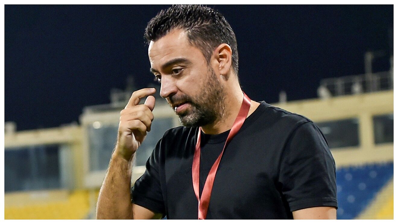 Xavi Hern�ndez, en un partido del Al Sadd.