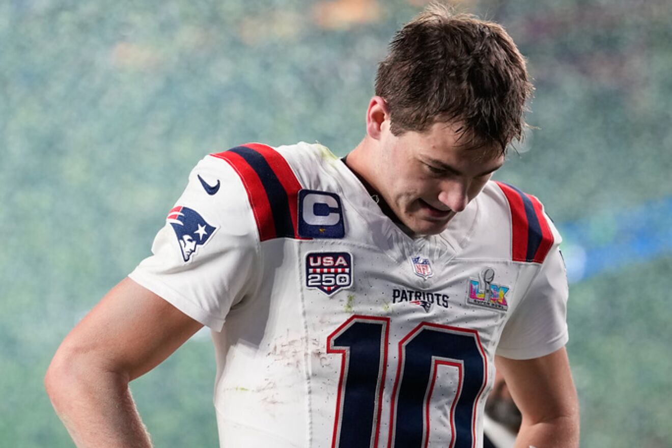 Drake Maye's promise to Patriots fans after Super Bowl defeat | Marca