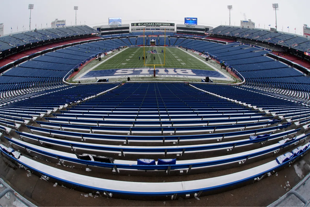 The Buffalo Bills' new Highmark Stadium was on fire this morning