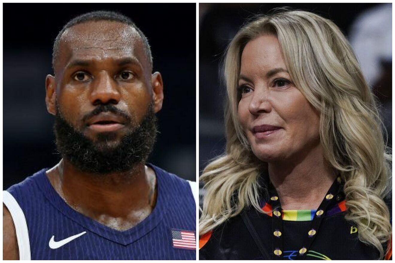 LeBron James and Jeanie Buss