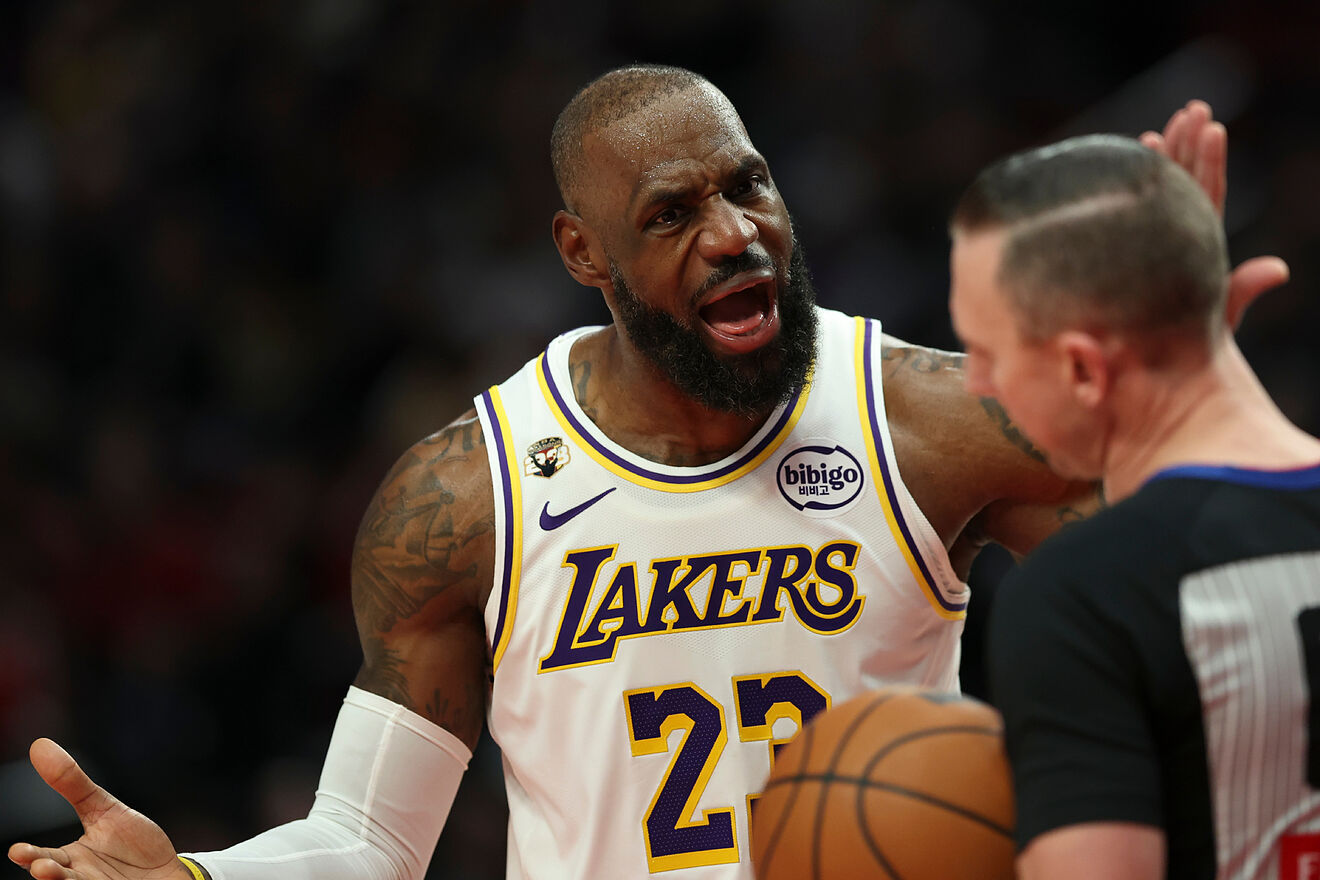LeBron James, angry.