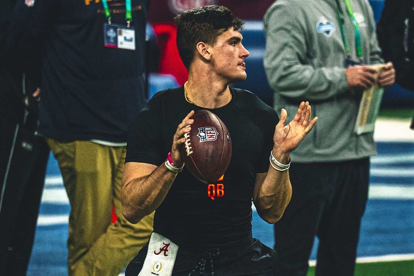 Quarterback Ty Simpson shocks NFL recruiters with deep balls at the...