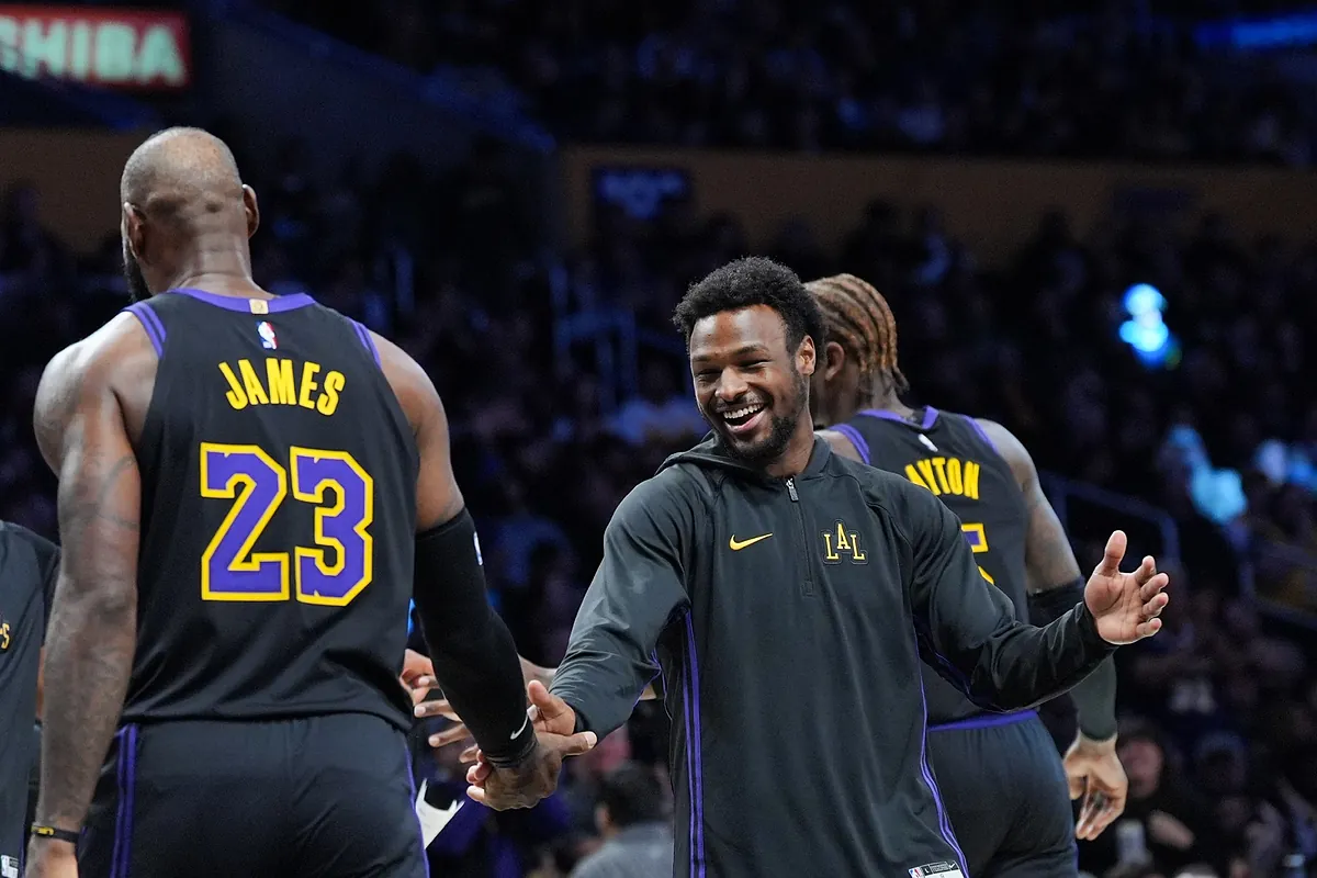 Bronny James surpasses his father in an NBA game for the first time in Lebron's historic night