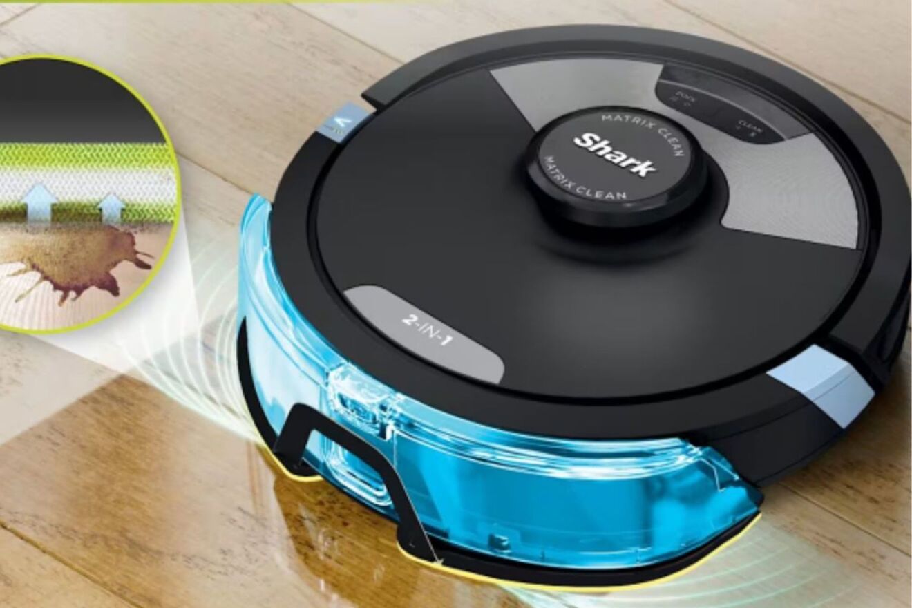 Mantén tu casa impecable sin esfuerzo con el robot Shark Matrix Plus.