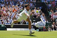 Carlos Alcaraz, en Wimbledon.