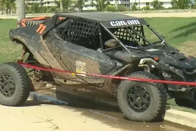 El veh�culo del piloto asesinado.