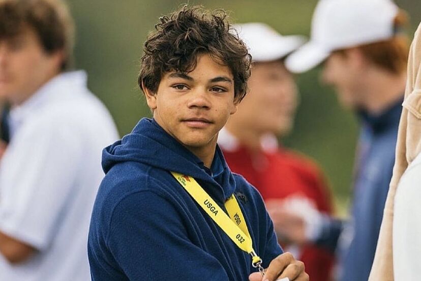Tiger Woods' son Charlie impresses US Open fans with swing and feline look  | Marca