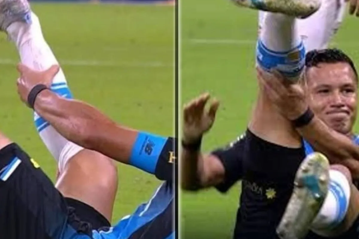 Brutal injury in Brazil: Marlon is left with his ankle hanging after suffering a serious fracture