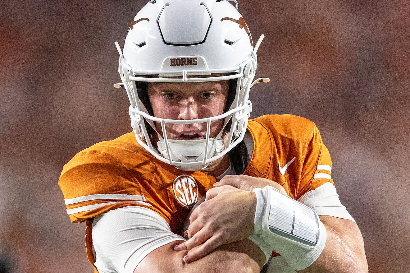 Texas quarterback Arch Manning scored a touchdown against Texas A&M...