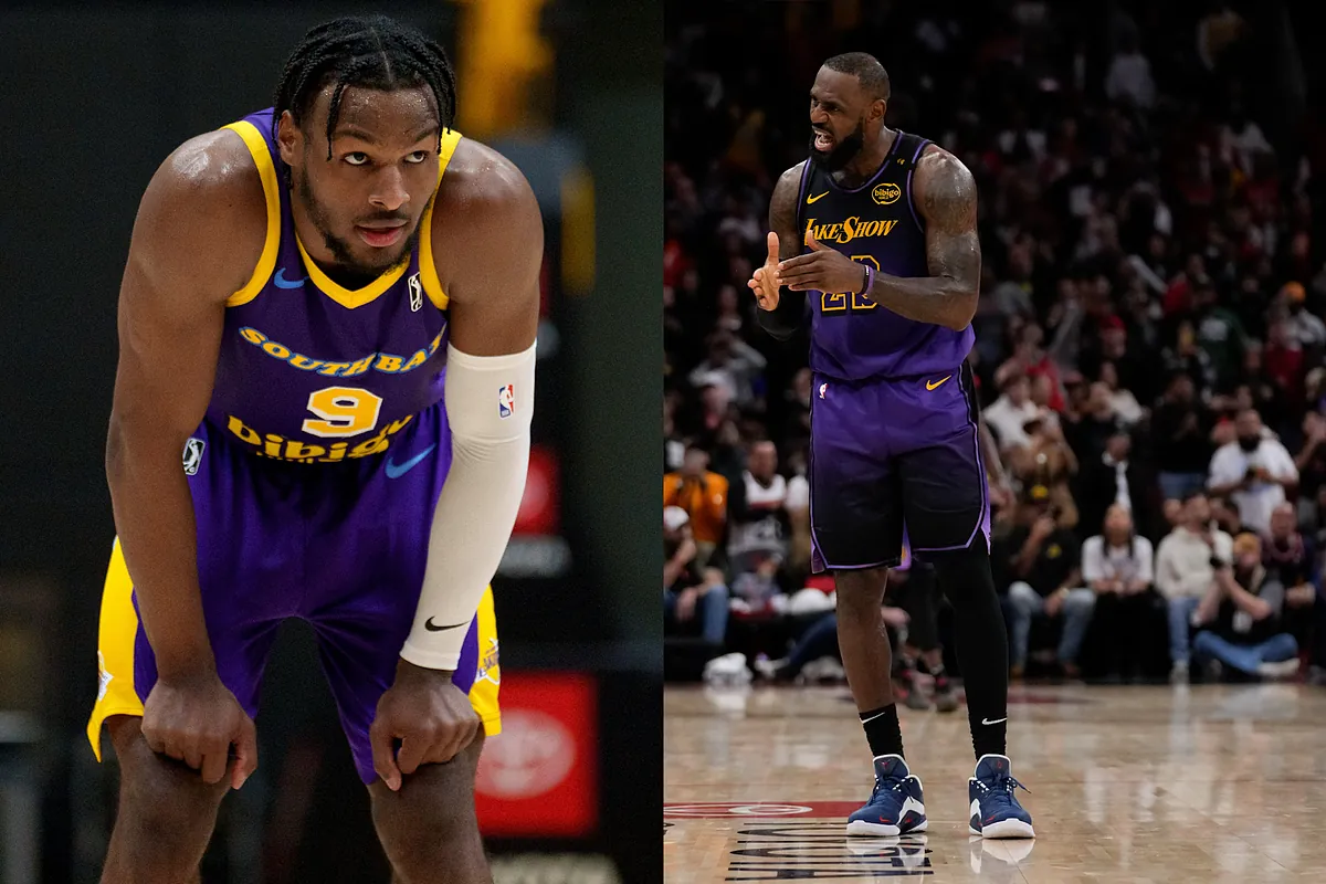 LeBron James and Bronny have first heated discussion amid Lakers tension |  Marca, image size:1200x800