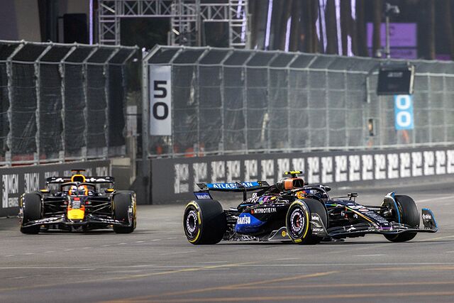 Carlos Sainz durante la sesi�n de entrenamientos libres en Las Vegas.