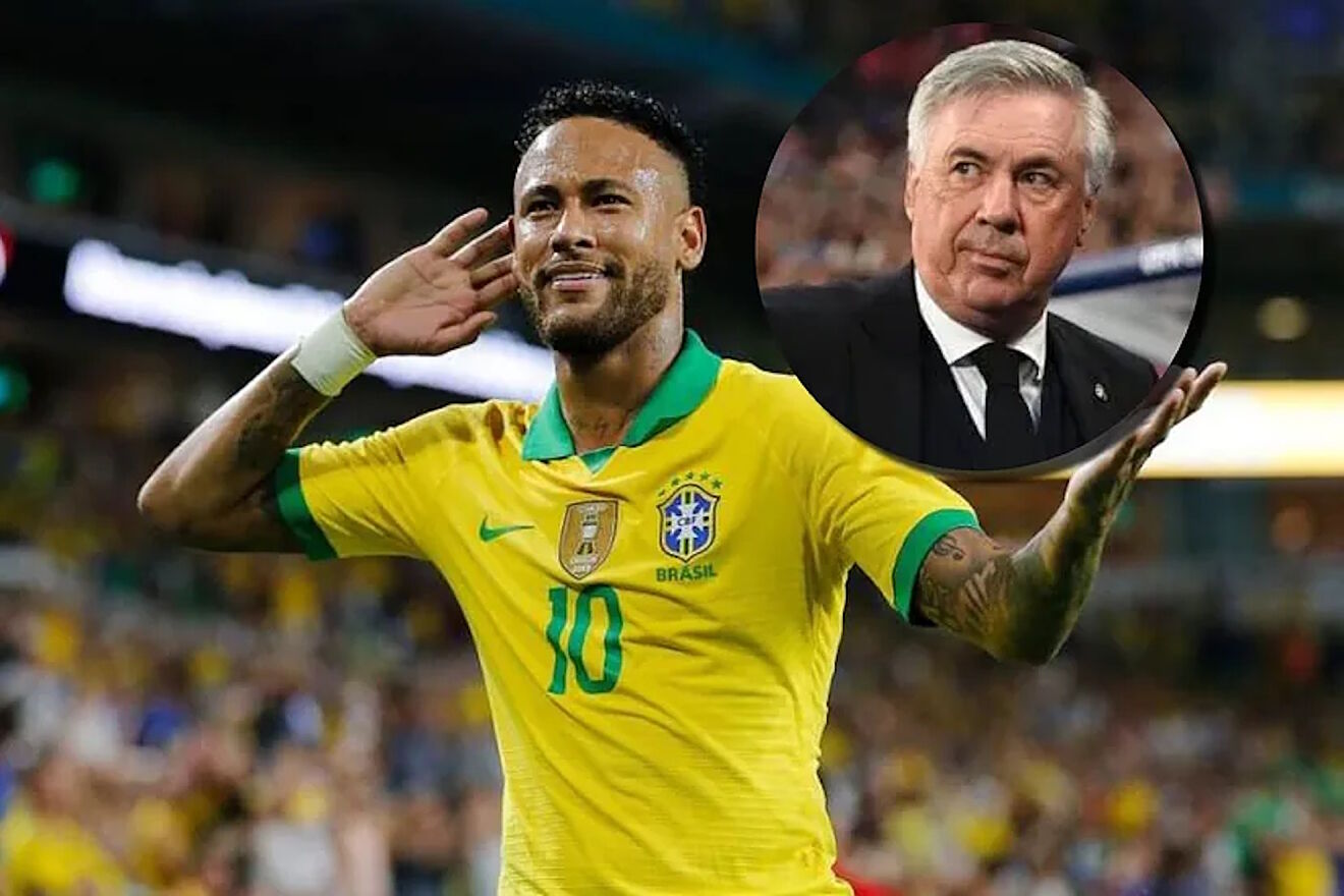 Neymar's direct message to Ancelotti: "Obviously my desire is to return"