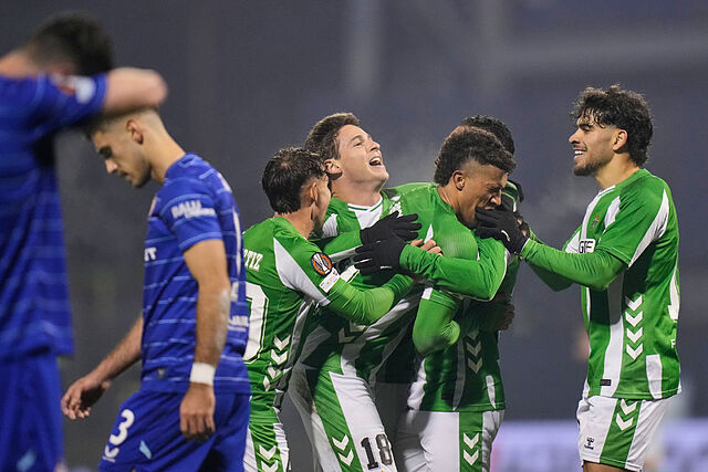Imagen del Betis en un partido de esta edici�n de la Europa League