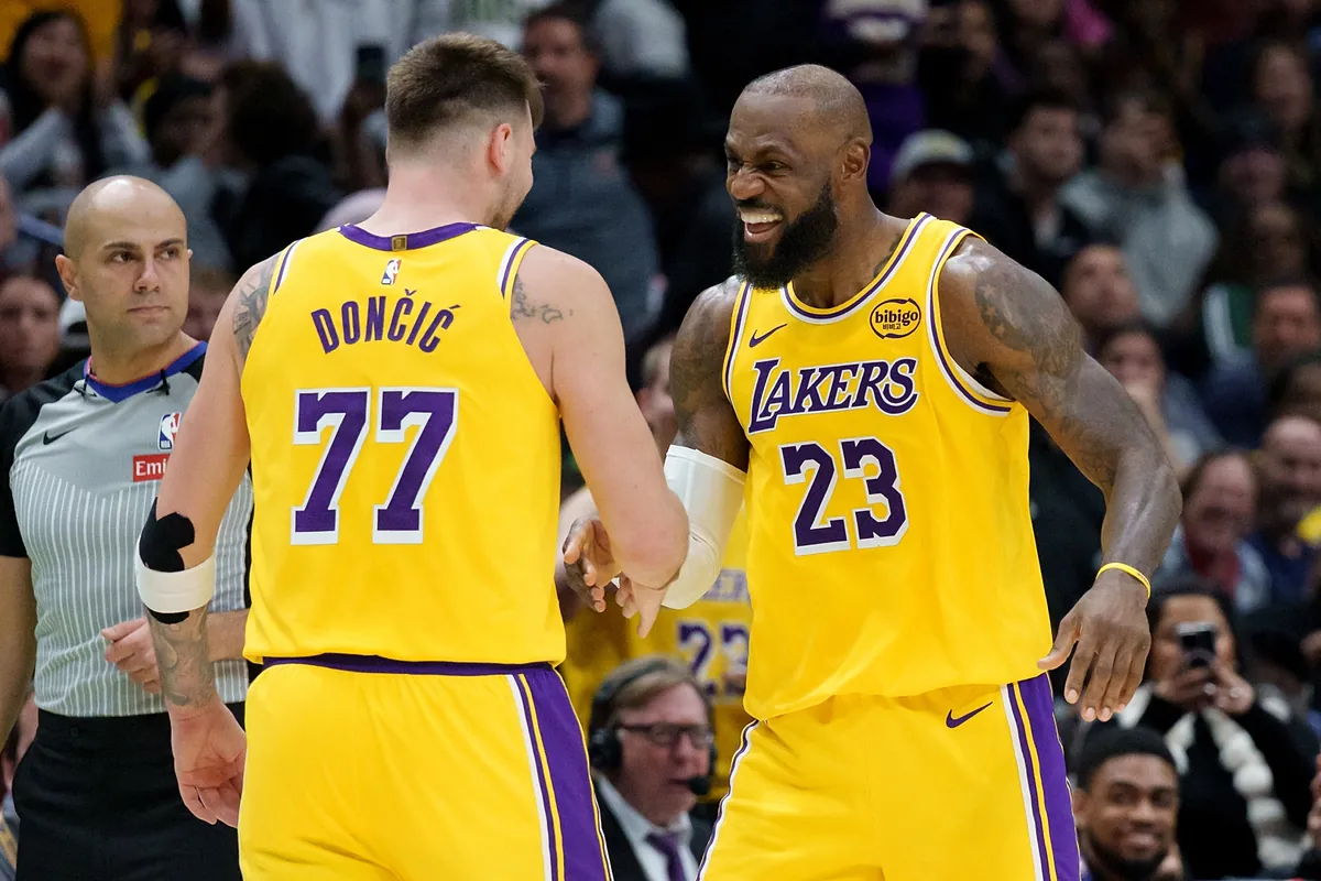 LeBron James and Luka Doncic flip the script in Denver as Lakers launch pivotal road trip