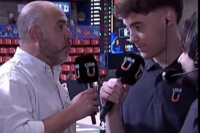 Iv�n Gonz�lez, con Chus Mateo.