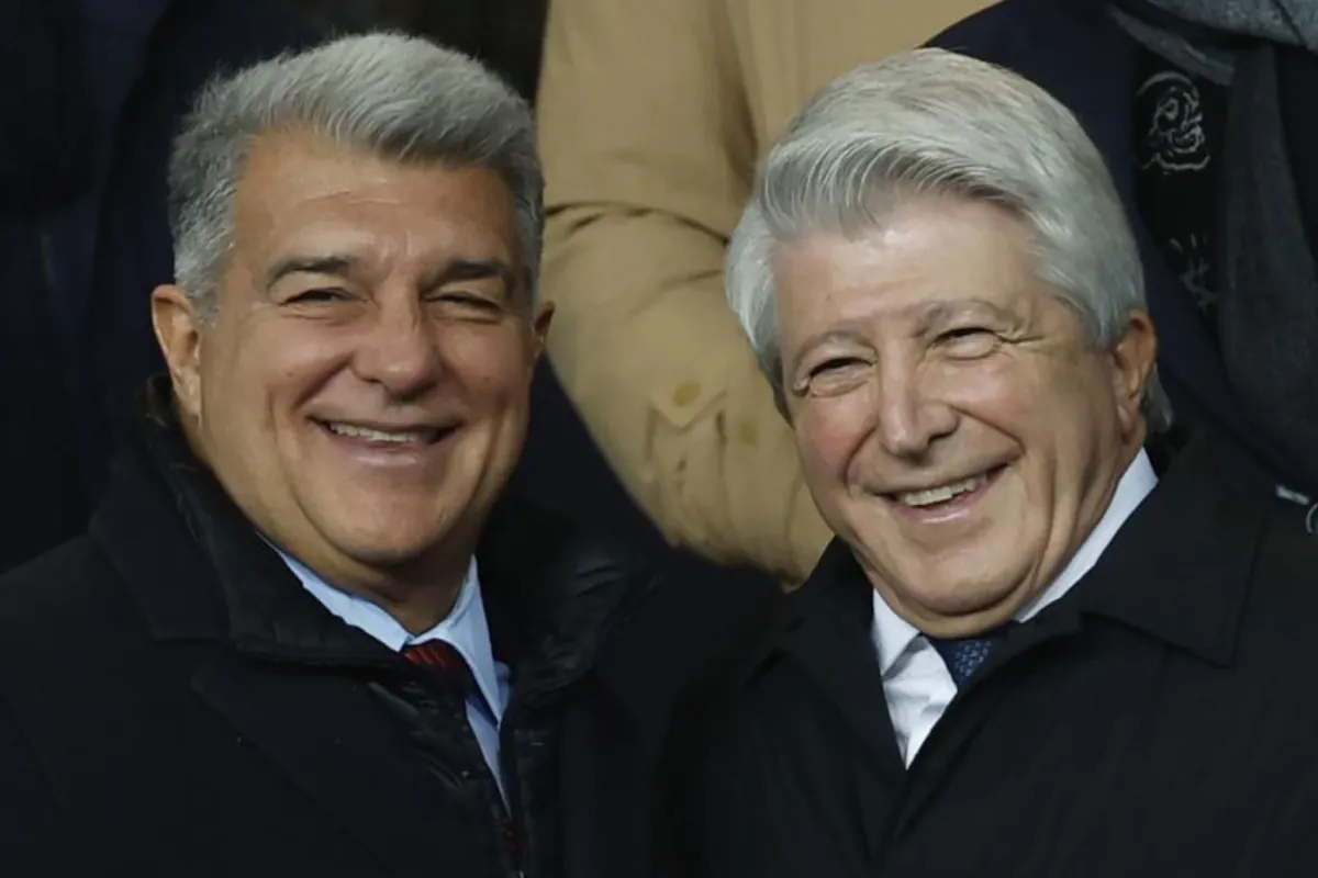 Laporta believes in a comeback against Atletico Madrid and throws a dart at the referees