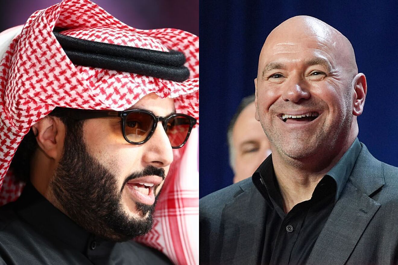Turki Alalshikh and Dana White.