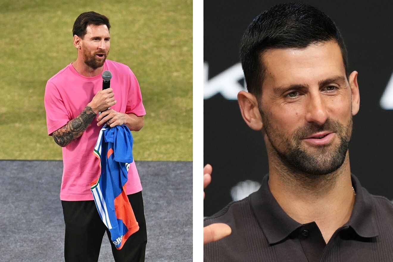 Lionel Messi and Novak Djokovic