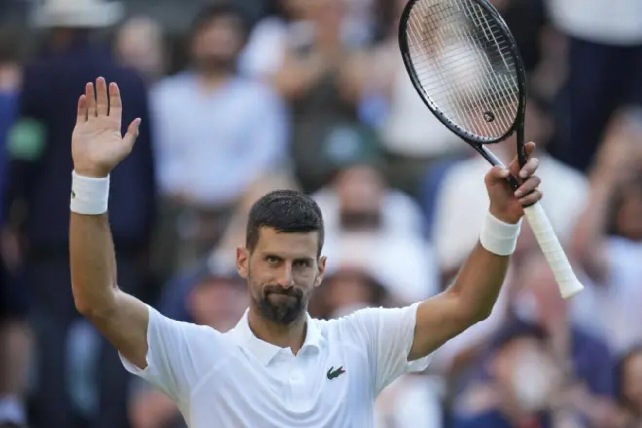 Novak Djokovic, en Wimbledon.