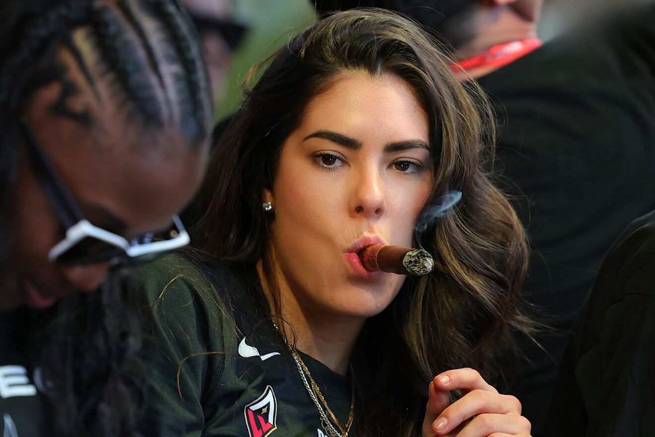 Kelsey Plum brings sexy smoke to photoshoot of her new cigar brand