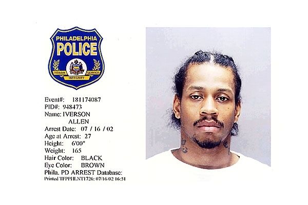 Ficha policial de Allen Iverson