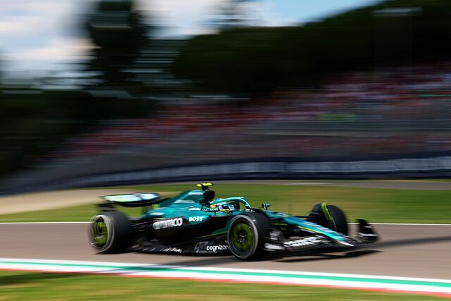 Alonso, en acci�n.