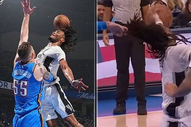 Isaiah Hartenstein le tir� de las trenzas a Stephon Castle