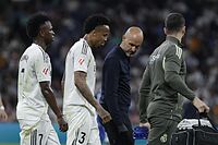 Militao durante su lesi�n frente al Alav�s.