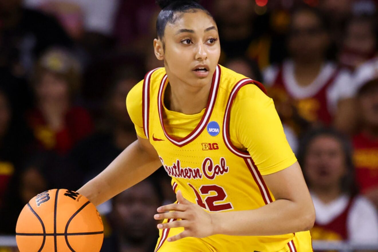 JuJu Watkins during the 2025 Women's Basketball NCAA Tournament