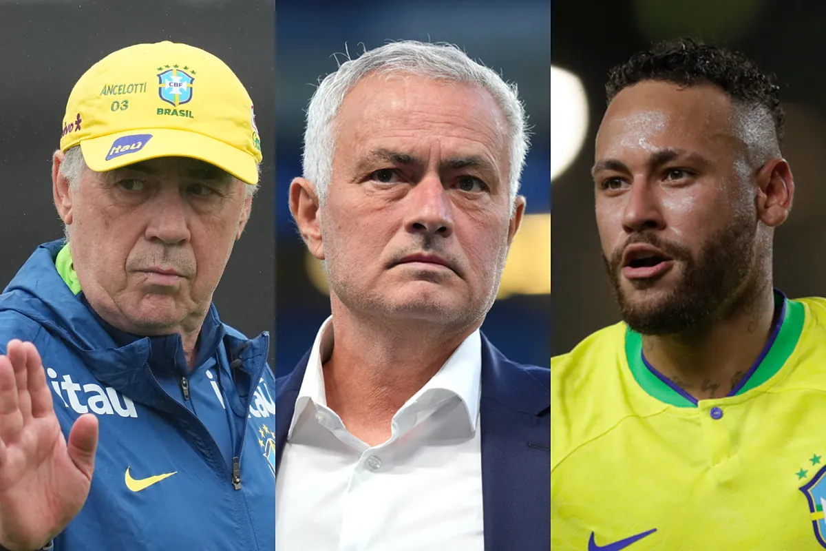 Mourinho slams Carlo Ancelotti for leaving Neymar out of Brazil's squad, comparing him to Messi and CR7