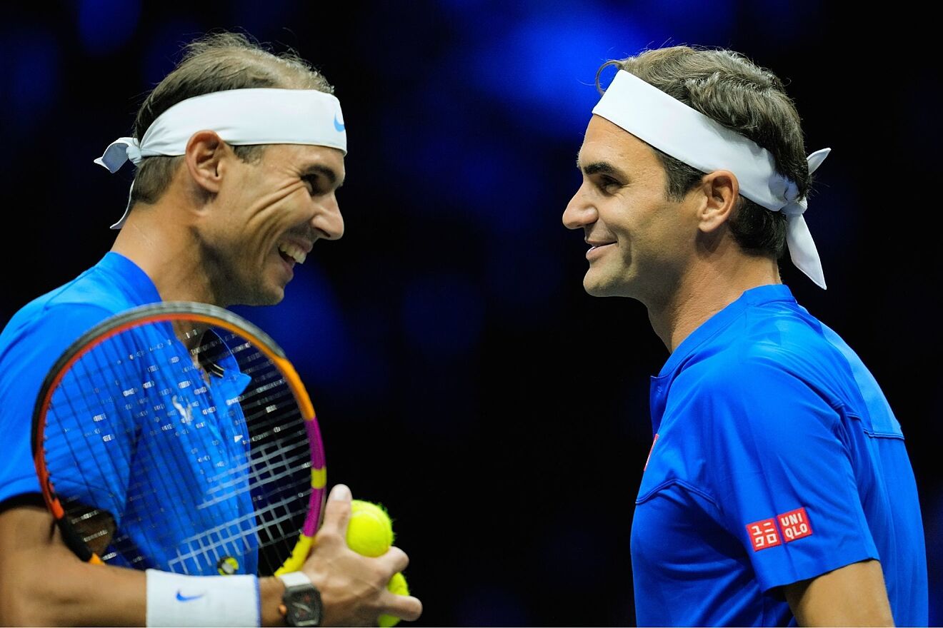 Roger Federer and Rafael Nadal surprise with a crossover ahead of the...