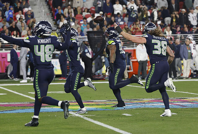 Los jugadores de los Seahawks celebran un touchdown en la �ltima SuperBowl.